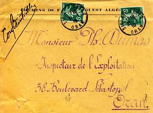 Oran enveloppes pub 775